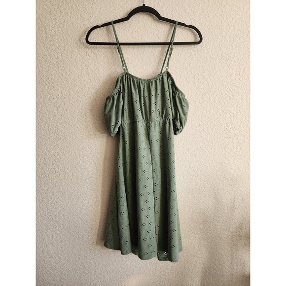 Hearts & Heels Green Cutout Womens Summer/Sun Dress Xl - Picture 3 of 6